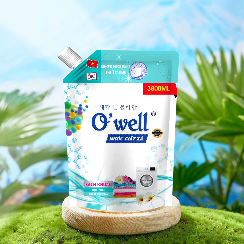 Túi Nước Giặt Xả O'well Hương Nước Hoa 3800GR