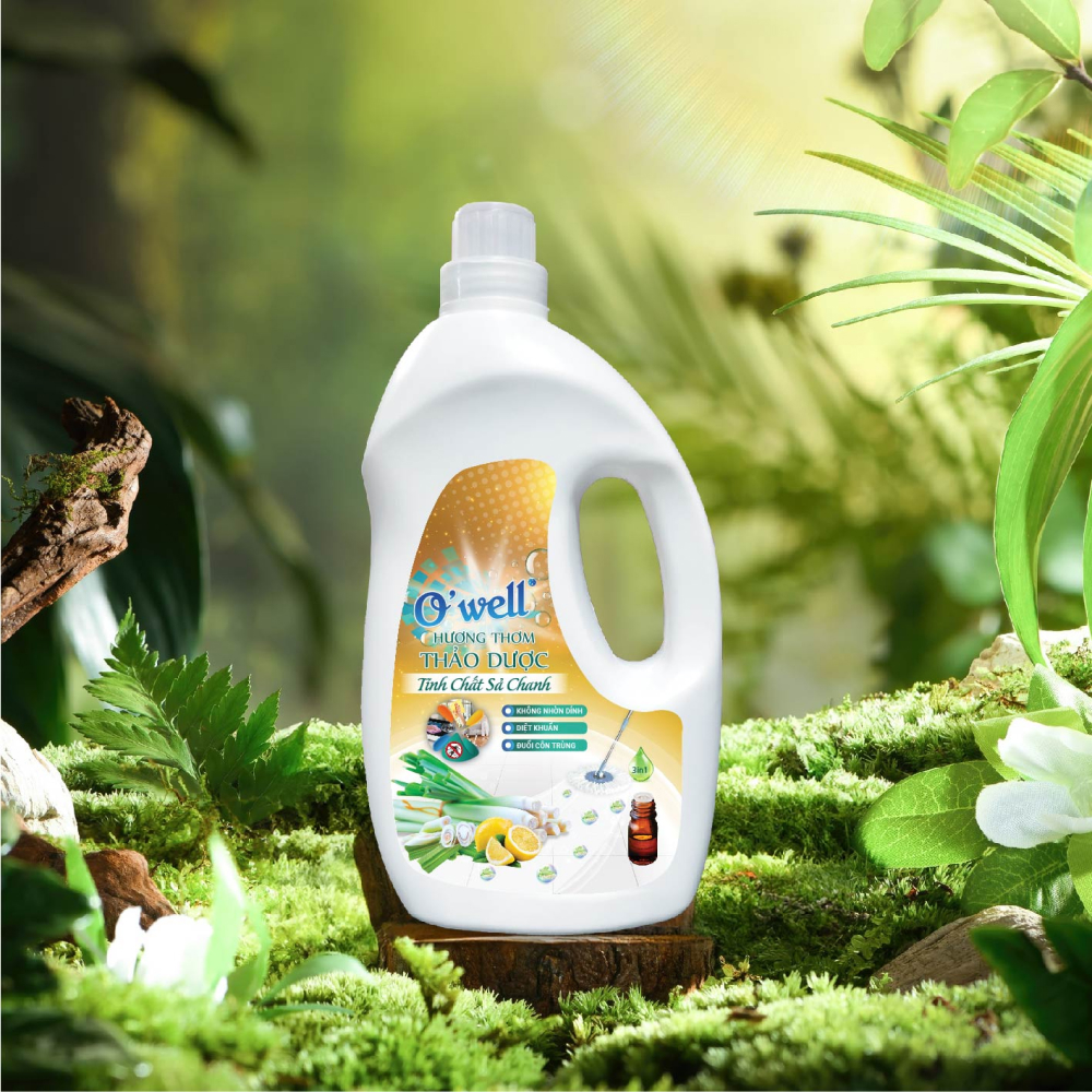 Nước lau sàn Tinh Chất Sả Chanh 2700ML