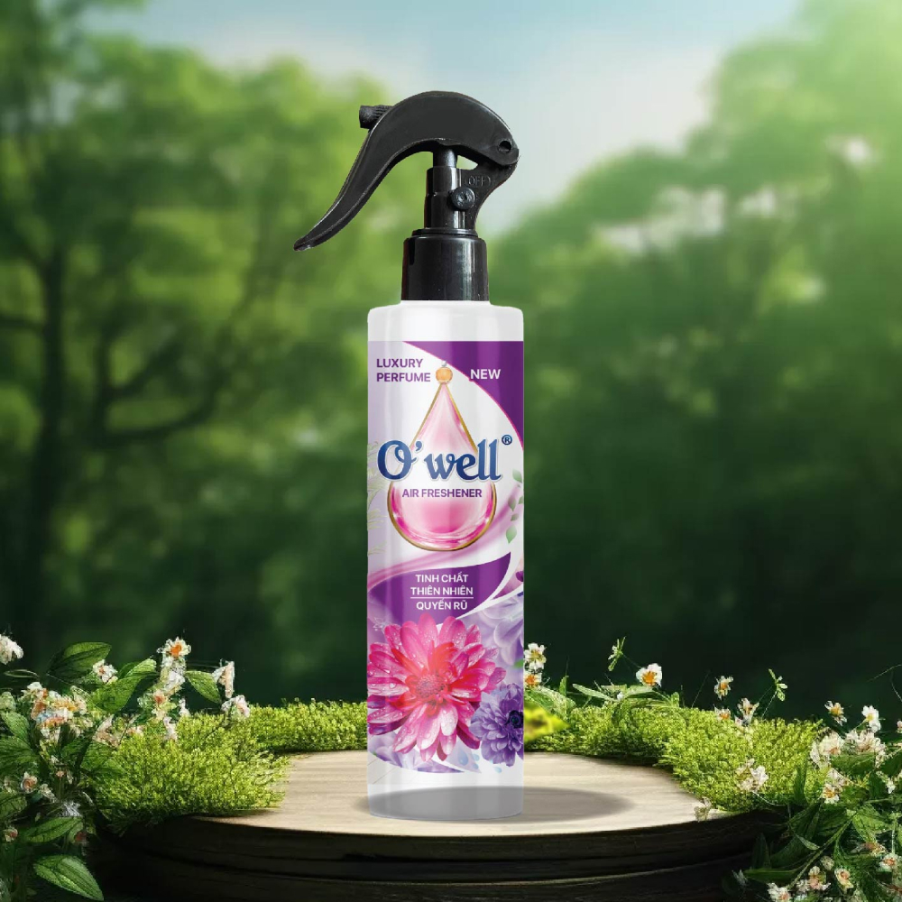 Nước Hoa Xịt Phòng O'well - Hương Quyến Rũ 250ML ( Tím)
