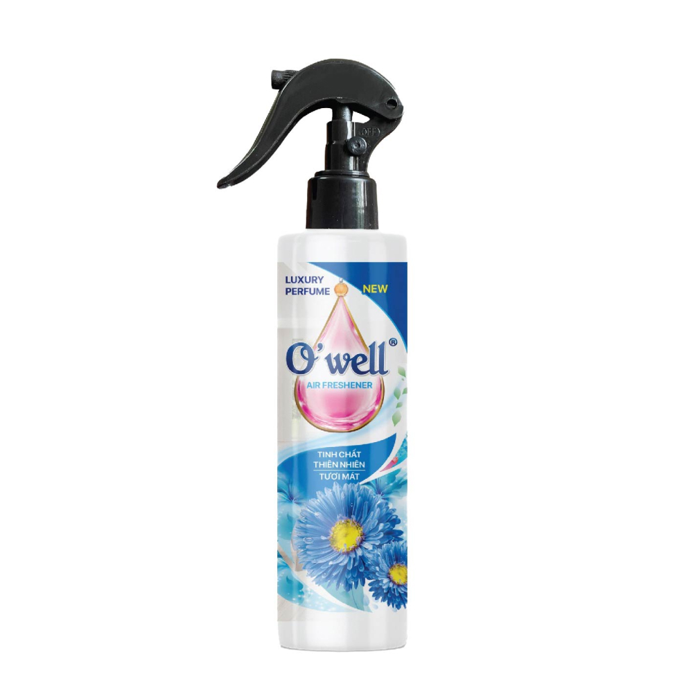 Nước Hoa Xịt Phòng O'well - Hương Tươi Mát 250ML ( Xanh)